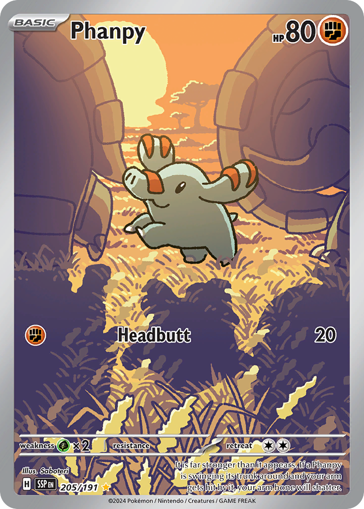 Surging Sparks Phanpy #205/191