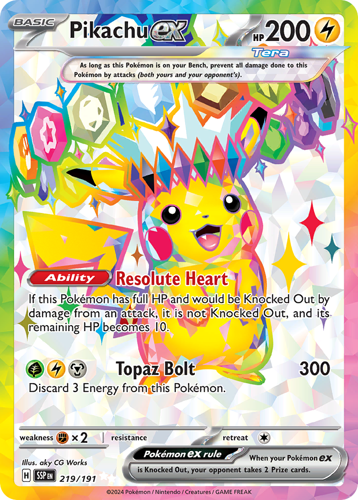 Surging Sparks Pikachu ex #219/191