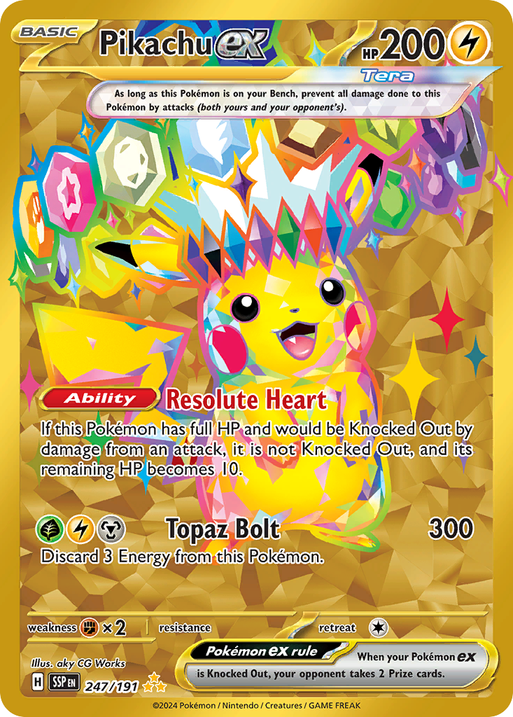 Surging Sparks Pikachu ex #247/191