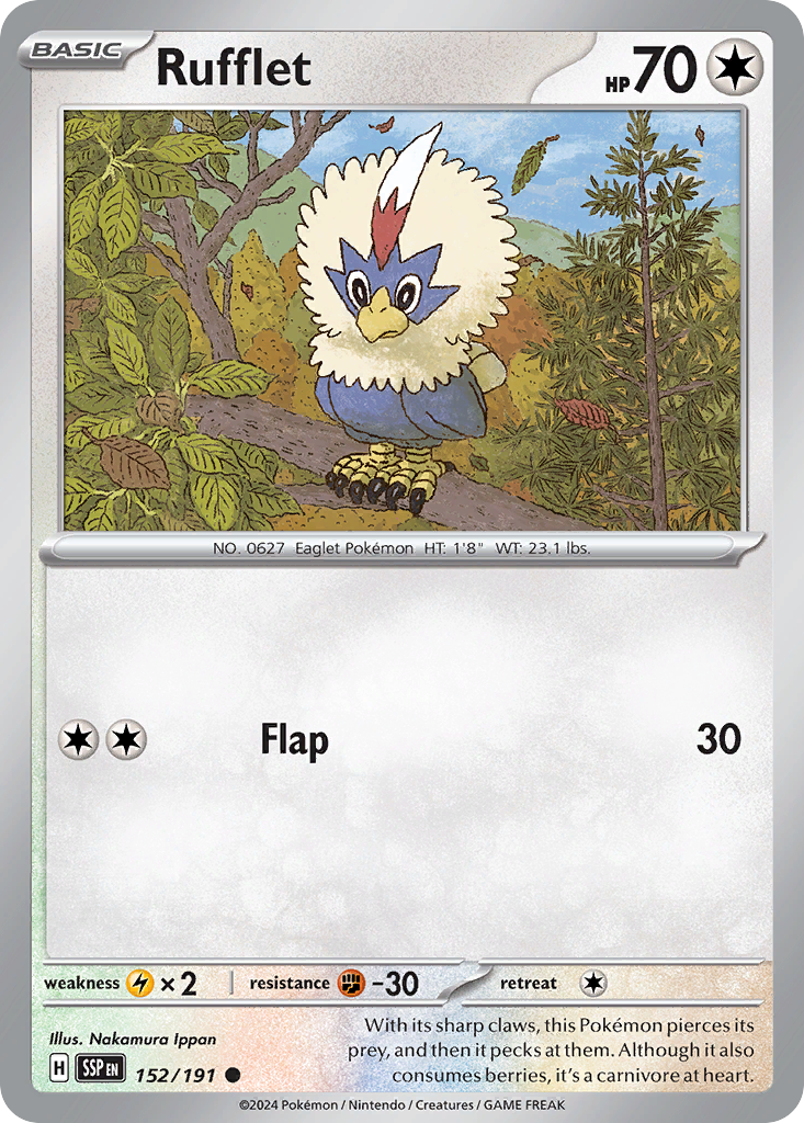 Surging Sparks Rufflet #152/191