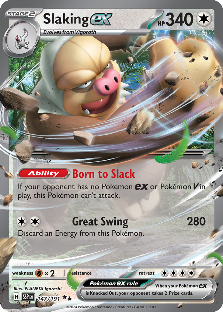 Surging Sparks Slaking ex #147/191
