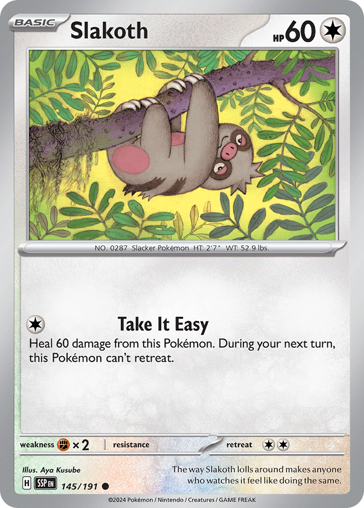 Surging Sparks Slakoth #145/191