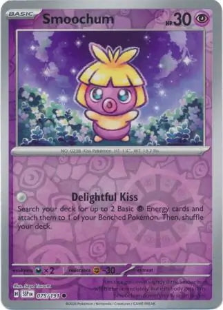 Surging Sparks Smoochum #75/191 reverse holo
