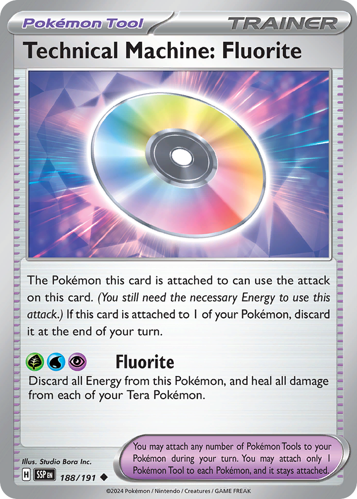 Surging Sparks Technical Machine: Fluorite #188/191