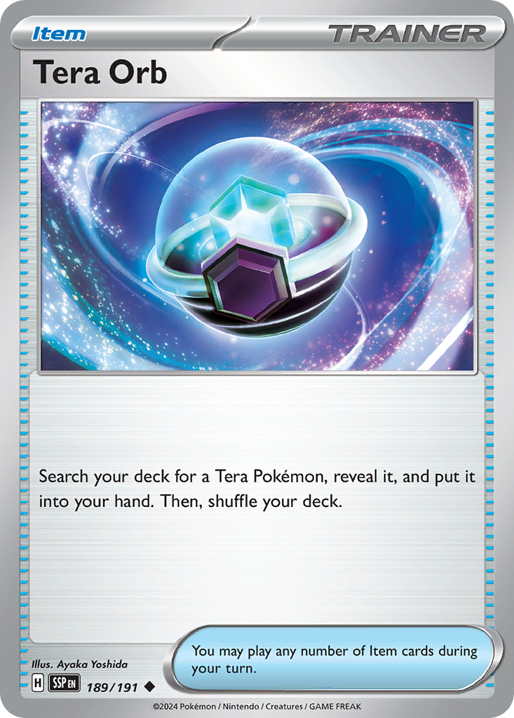 Surging Sparks Tera Orb #189/191