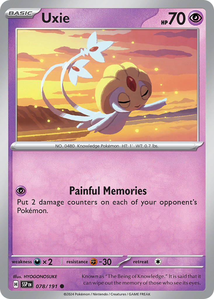 Surging Sparks Uxie #78/191