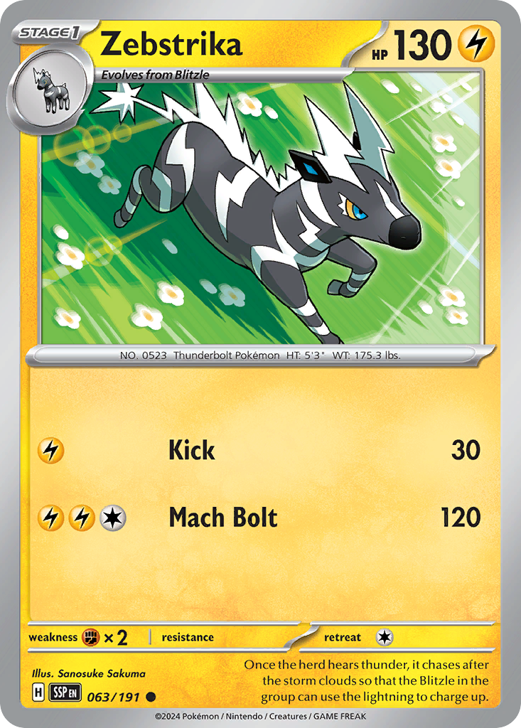 Surging Sparks Zebstrika #63/191