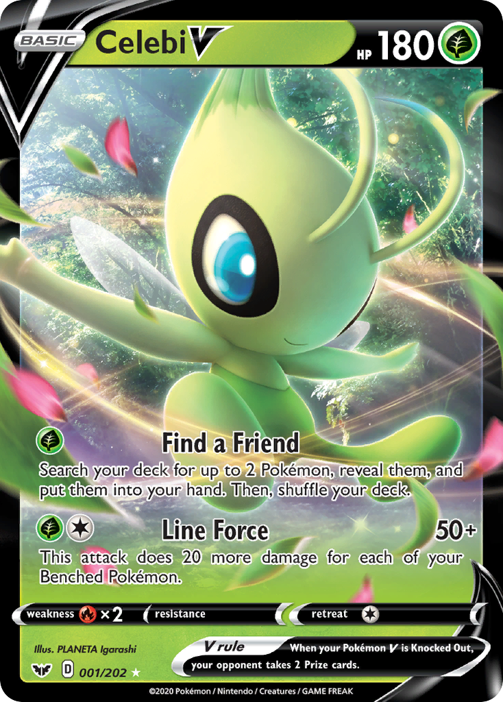 Sword & Shield Celebi V #1/202