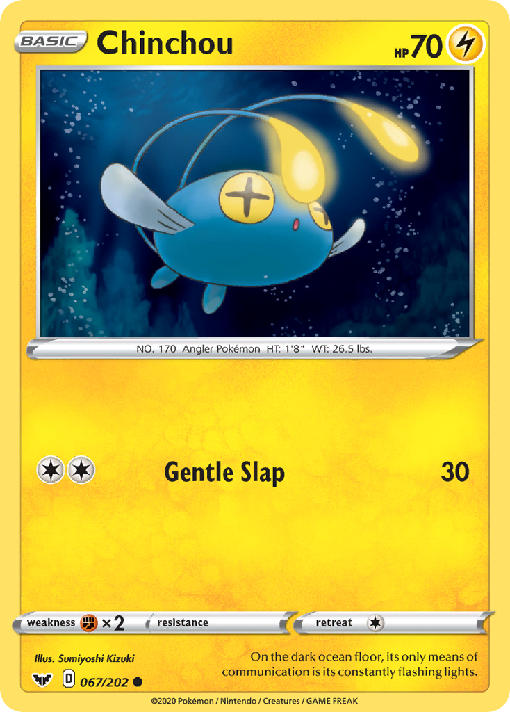 Sword & Shield Chinchou #67/202