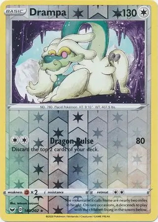 Sword & Shield Drampa #149/202 reverse holo