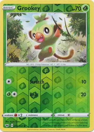Sword & Shield Grookey #11/202 reverse holo