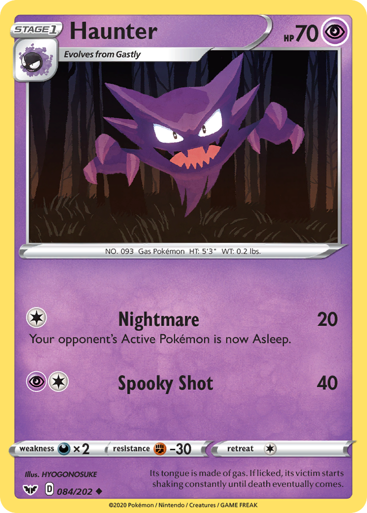 Sword & Shield Haunter #84/202