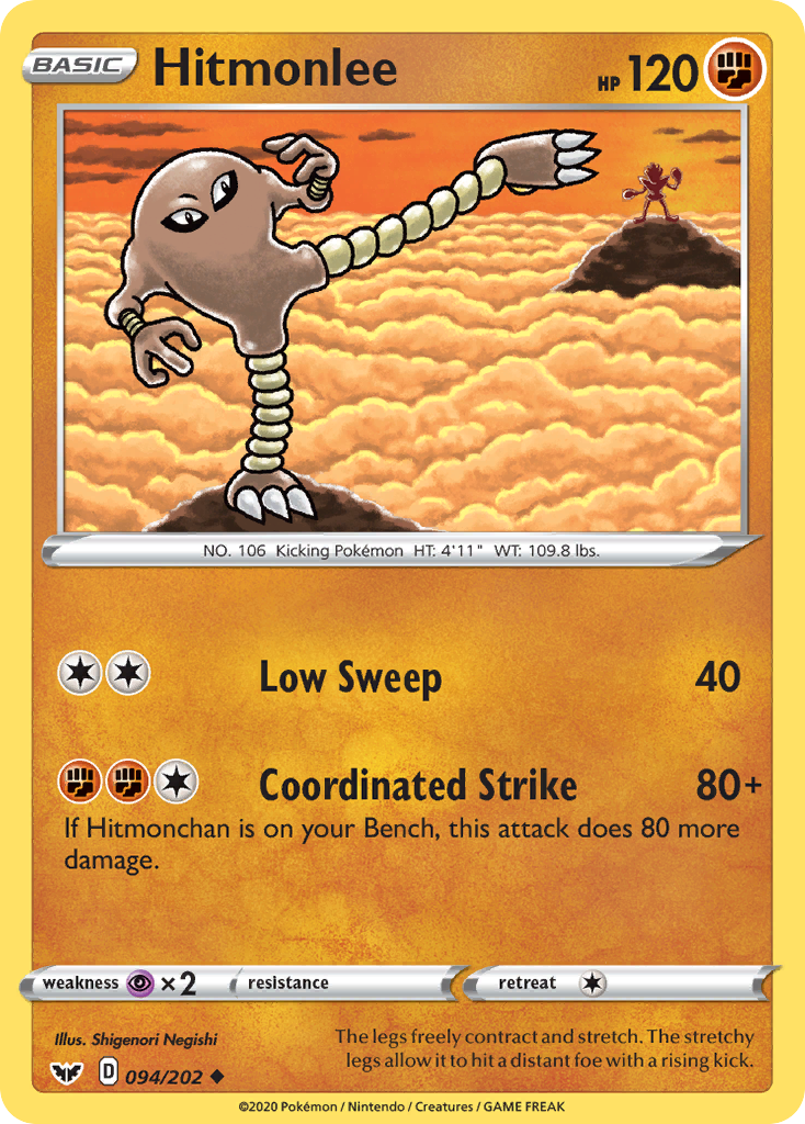 Sword & Shield Hitmonlee #94/202