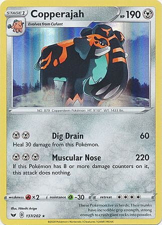Sword & Shield Holo Copperajah #137/202