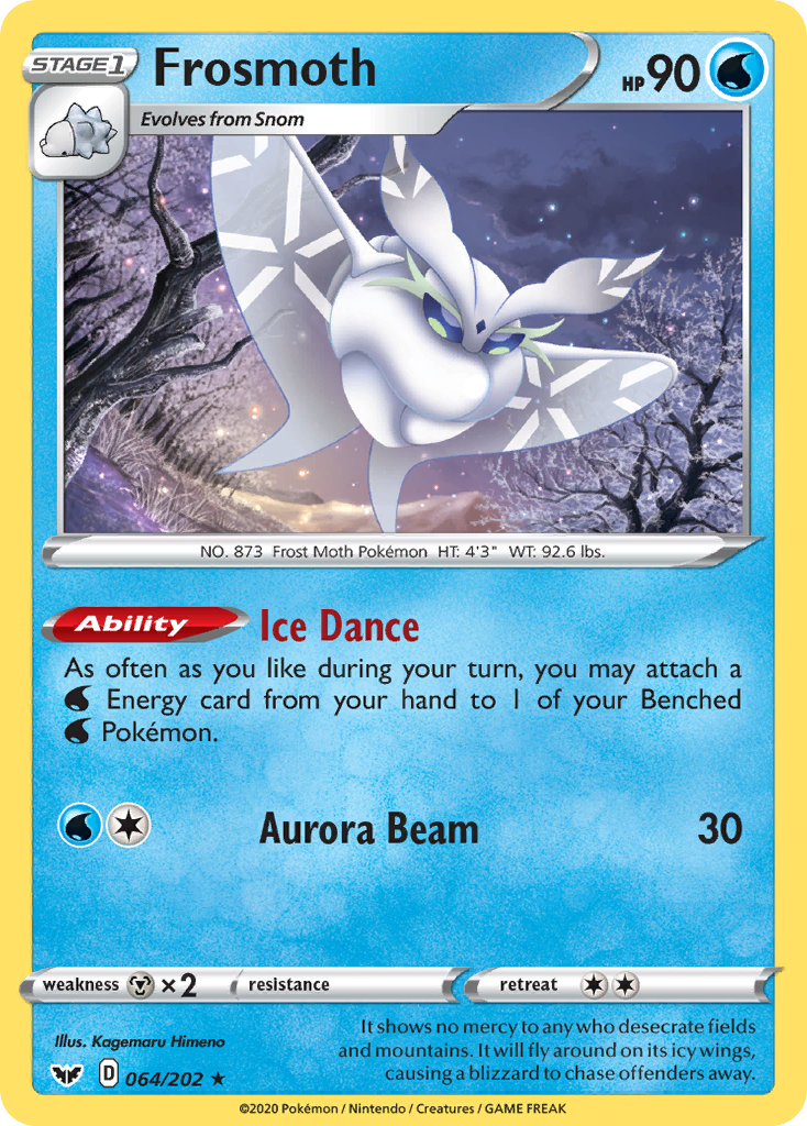 Sword & Shield Holo Frosmoth #64/202