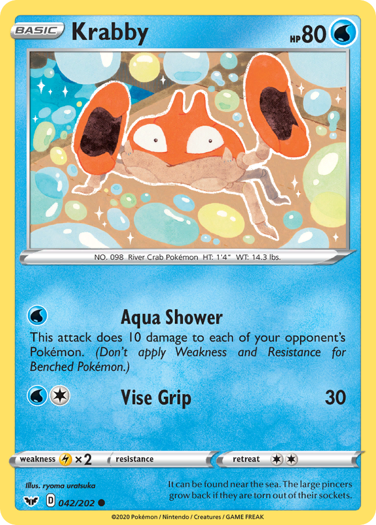 Sword & Shield Krabby #42/202