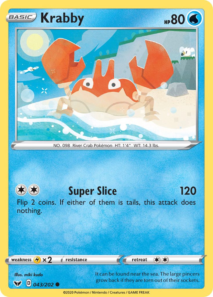 Sword & Shield Krabby #43/202