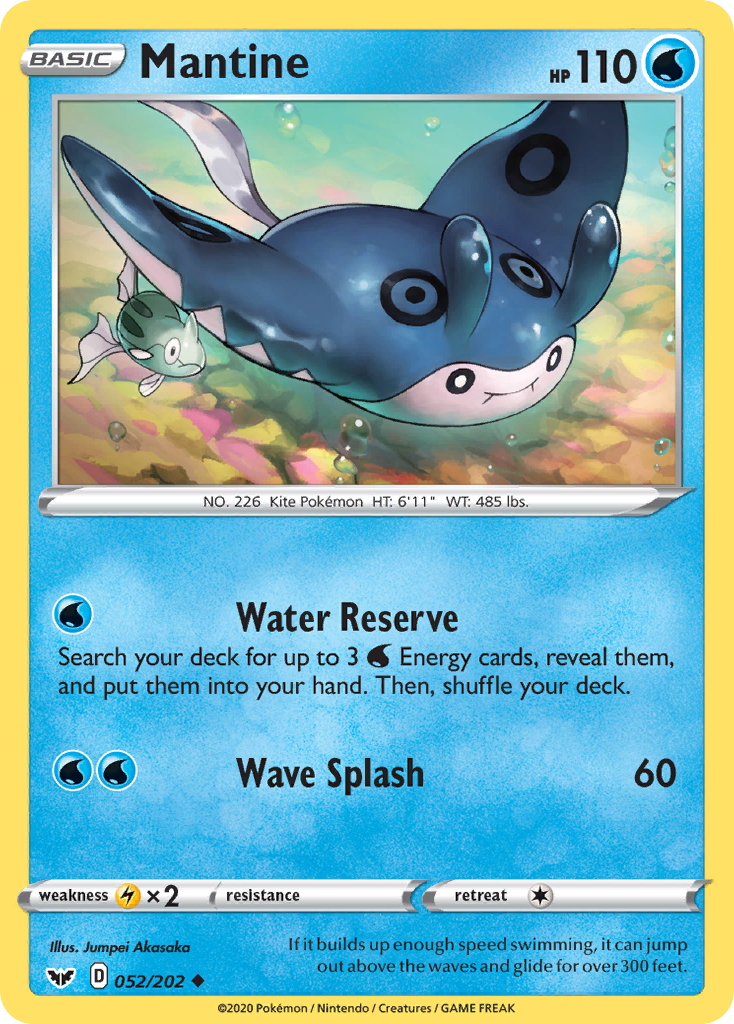 Sword & Shield Mantine #52/202