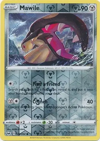 Sword & Shield Mawile #129/202 reverse holo
