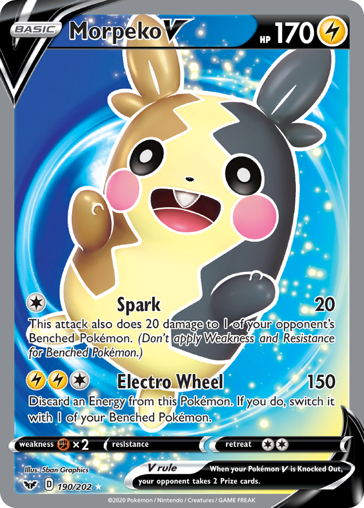 Sword & Shield Morpeko V #190/202