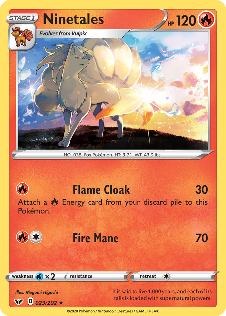 Sword & Shield Ninetales #23/202