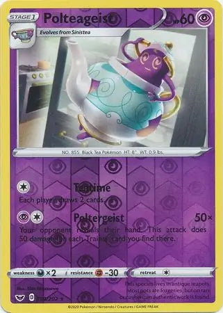 Sword & Shield Polteageist #90/202 reverse holo
