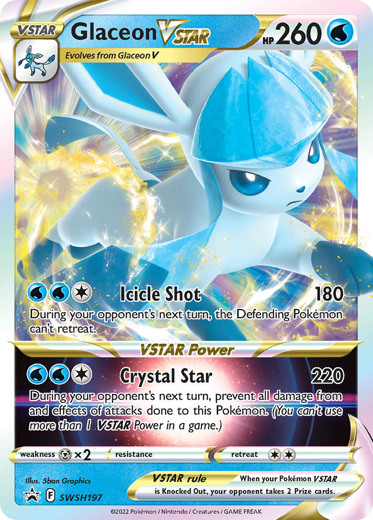 Sword & Shield Promo's Glaceon VSTAR #197