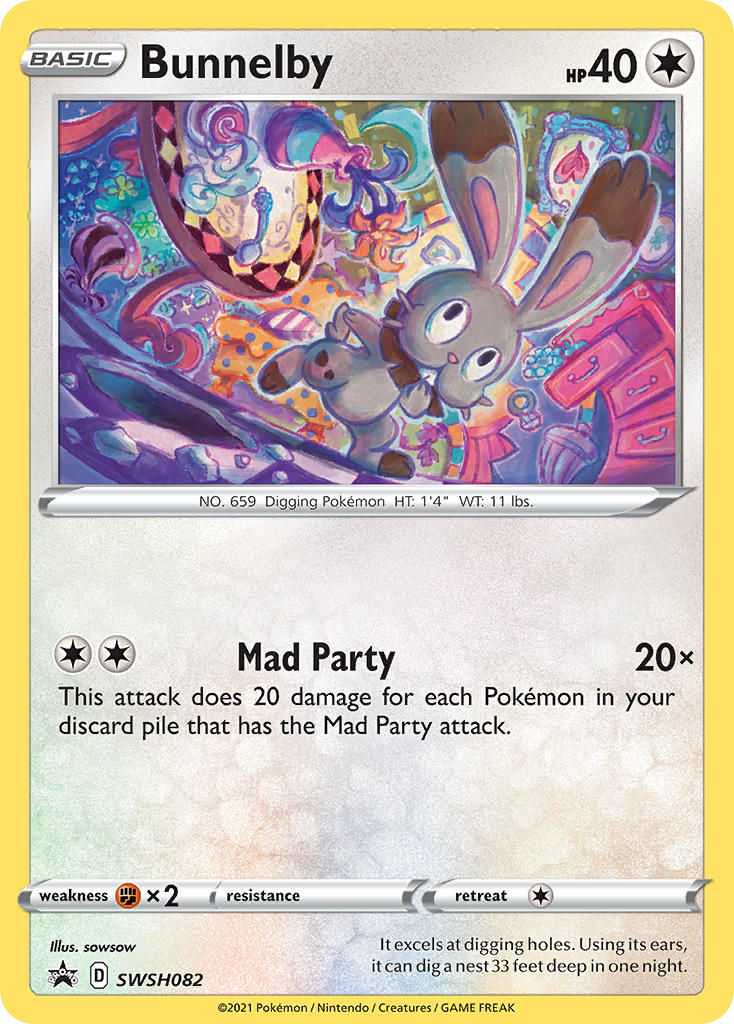 Sword & Shield Promo's Holo Bunnelby #82