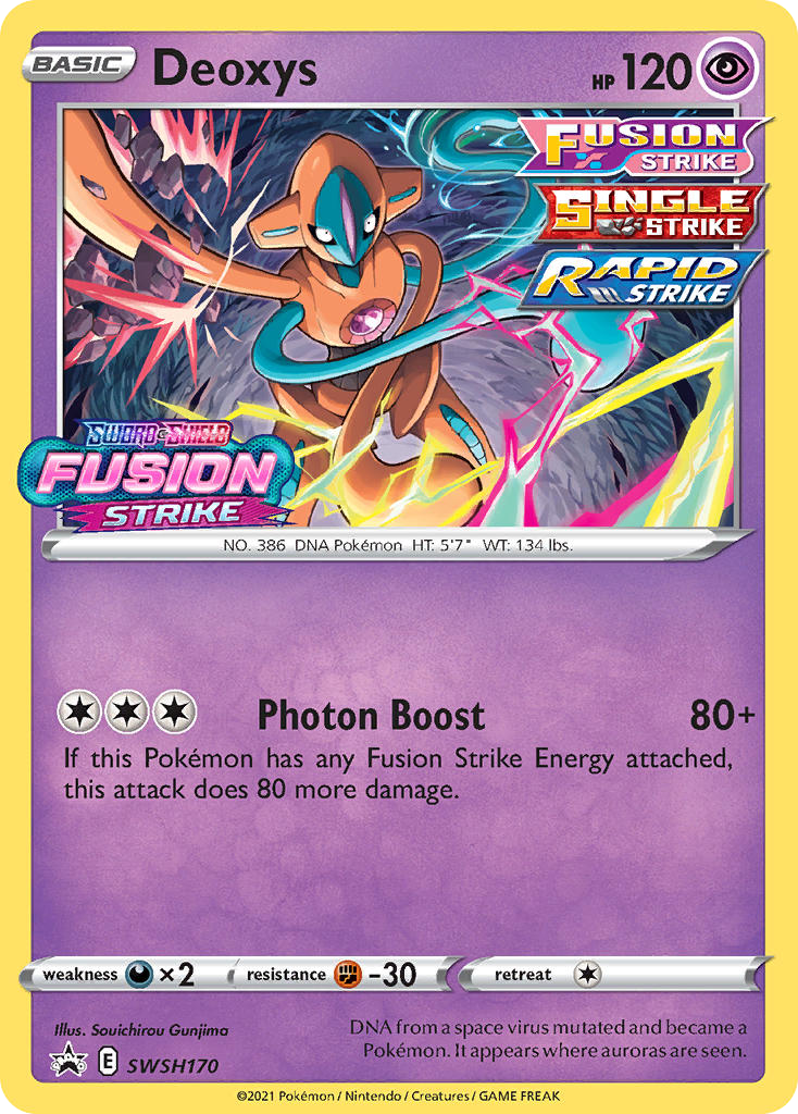 Sword & Shield Promo's Holo Deoxys #170