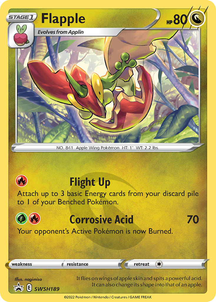 Sword & Shield Promo's Holo Flapple #189