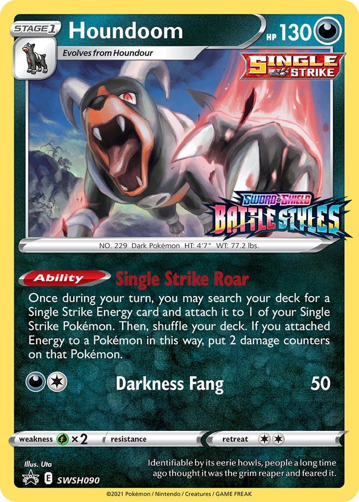 Sword & Shield Promo's Holo Houndoom #90