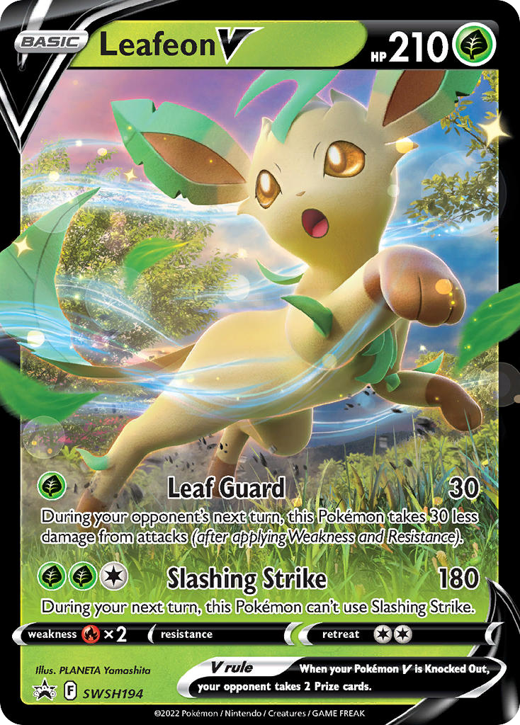 Sword & Shield Promo's Leafeon V #194
