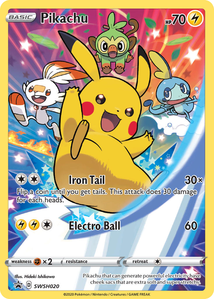 Sword & Shield Promo Pikachu SWSH020