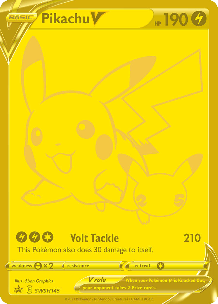 Sword & Shield Promo's Pikachu V #145
