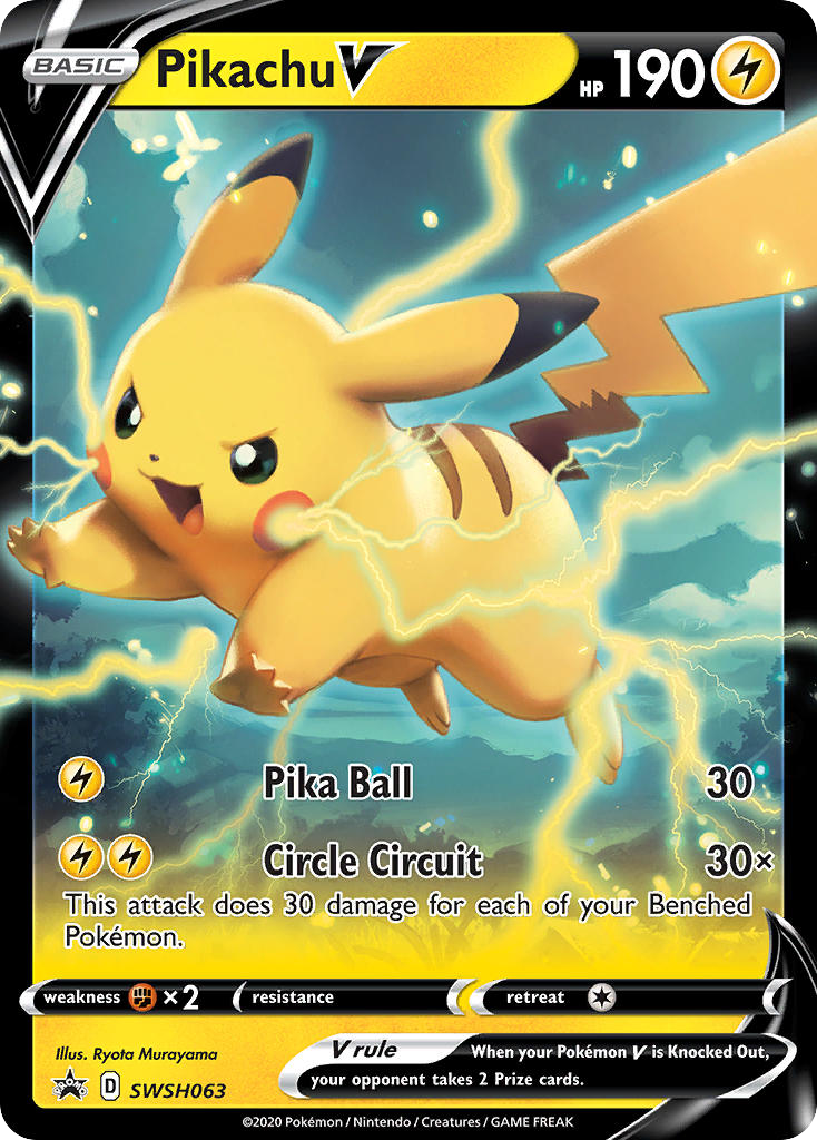 Sword & Shield Promo's Pikachu V #63