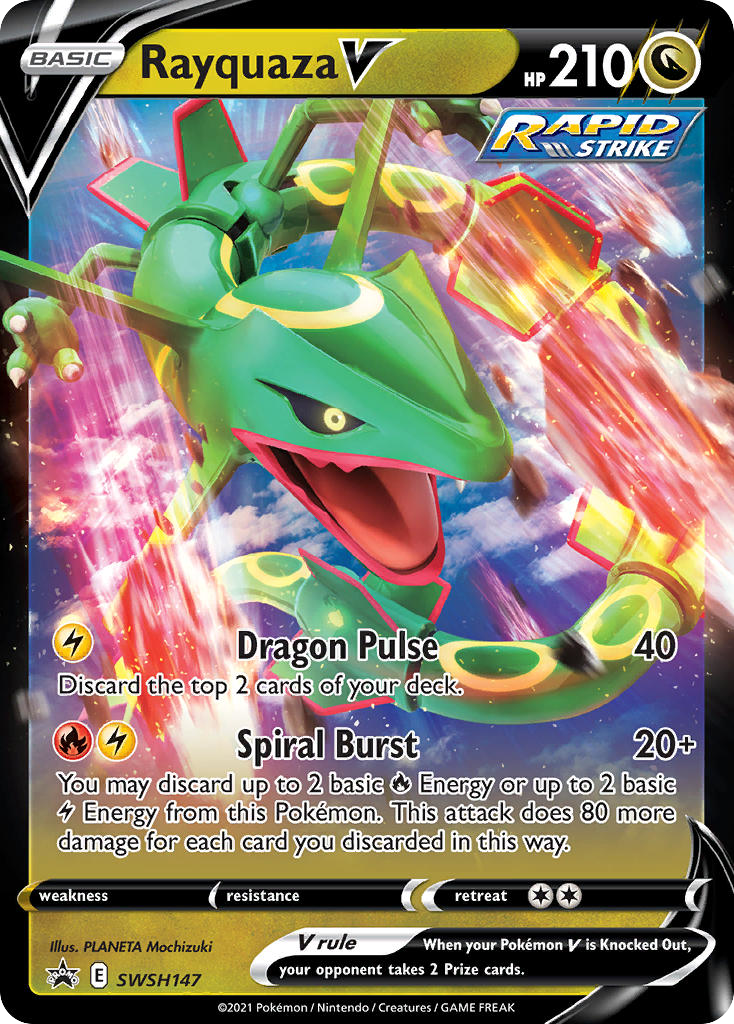 Sword & Shield Promo's Rayquaza V #147