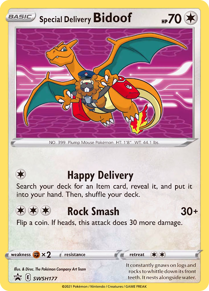 Special Delivery Bidoof SWSH177
