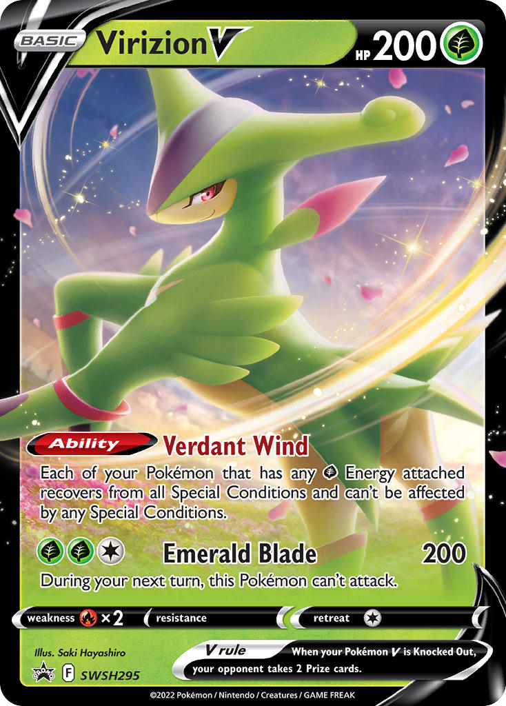 Sword & Shield Promo’s Virizion V #295