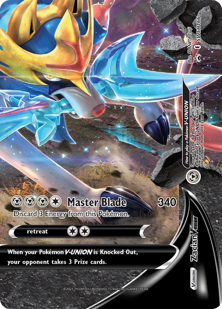 Sword & Shield Promo's Zacian V-UNION #166