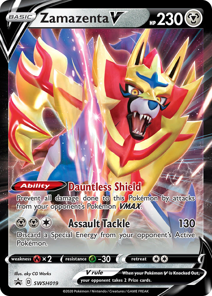 Sword & Shield Promo's Zamazenta V #19