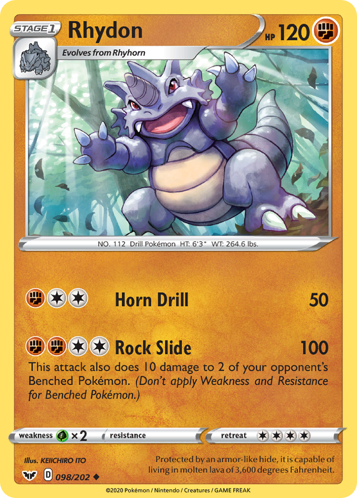 Sword & Shield Rhydon #98/202