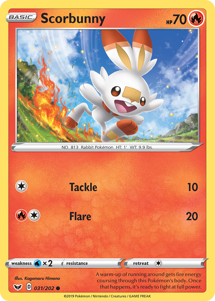 Sword & Shield Scorbunny #31/202