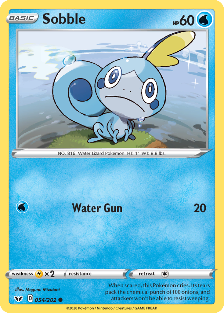 Sobble 54/202 uit Sword & Shield Base Set