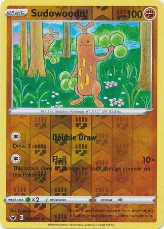 Sword & Shield Sudowoodo #100/202 reverse holo