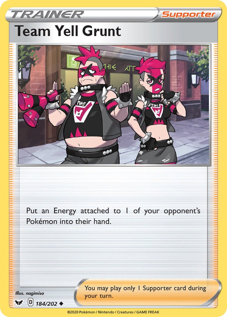 Sword & Shield Team Yell Grunt #184/202