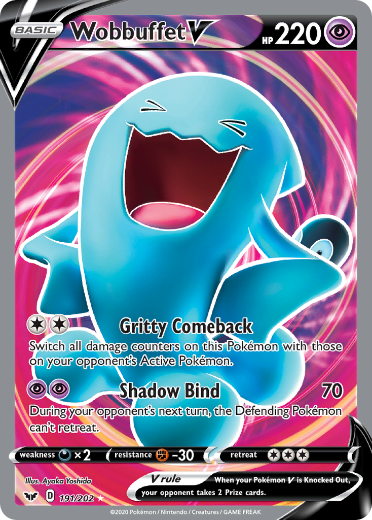Sword & Shield Wobbuffet V #191/202
