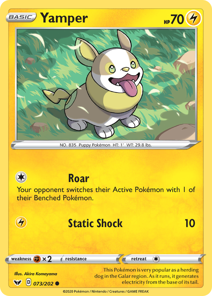 Sword & Shield Yamper #73/202