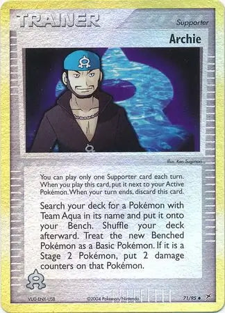 Team Magma v Aqua Archie #71/95 reverse holo