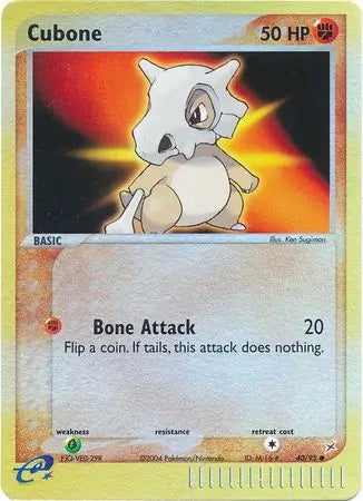 Team Magma v Aqua Cubone #40/95 reverse holo