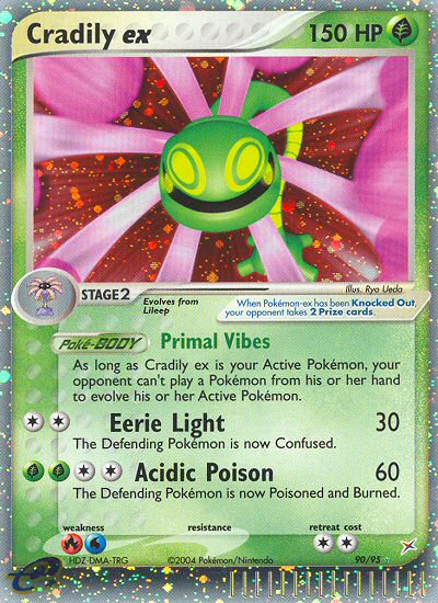 Team Magma v Aqua Holo Cardily EX #90/95